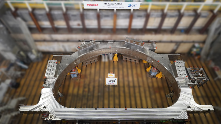 Toshiba completes first toroidal coil for ITER: New Nuclear