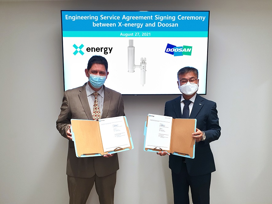 Doosan Heavy, X-Energy partnered with SMR nuclear reactor design study