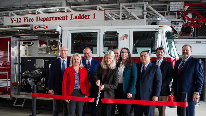 Celebrating new fire station, Emergency Operations Center at Y-12